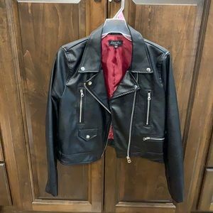 Faux leather jacket